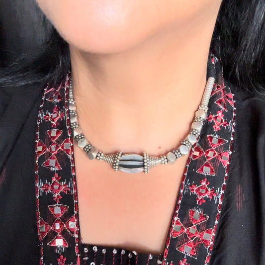 FITRAT. A very pretty tribal  necklace in silver