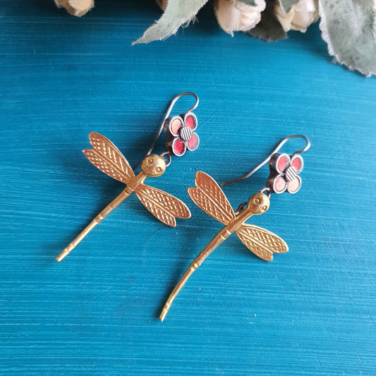 FIONA. Dragonfly earrings.